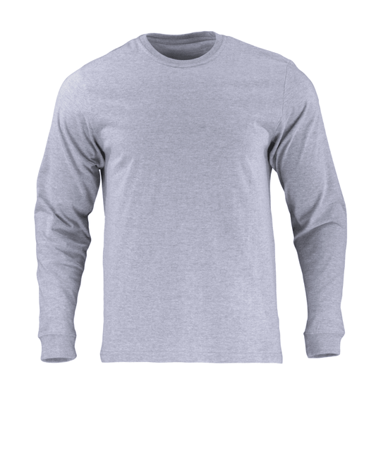 Polera Hombre 100% Algodón Gris manga larga - Sensez