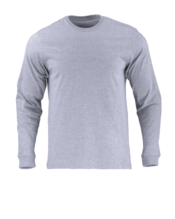 Polera Hombre 100% Algodón Gris manga larga - Sensez