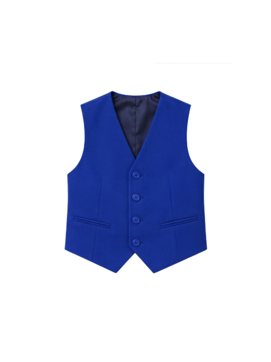 Traje de Niño 5 Piezas con Corbata Azul