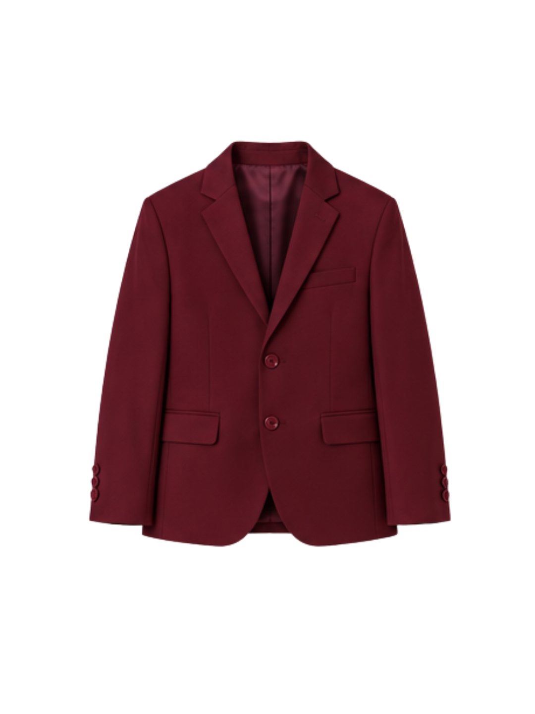 Traje de Niño 5 Piezas con Corbata Burdeo