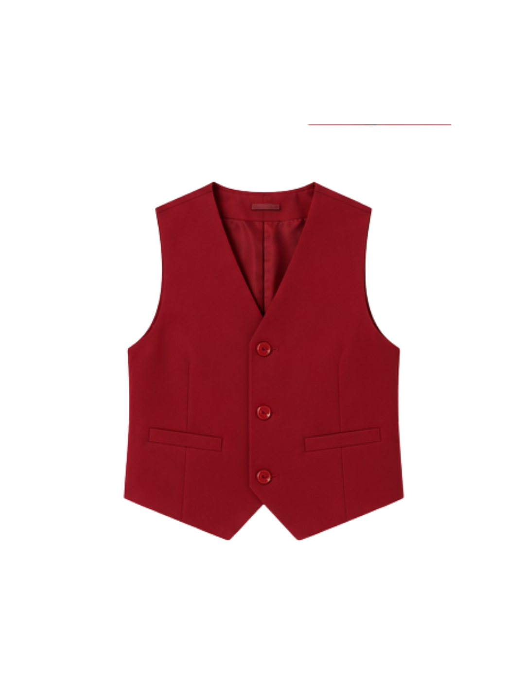 Traje de Niño 5 Piezas con Corbata Rojo
