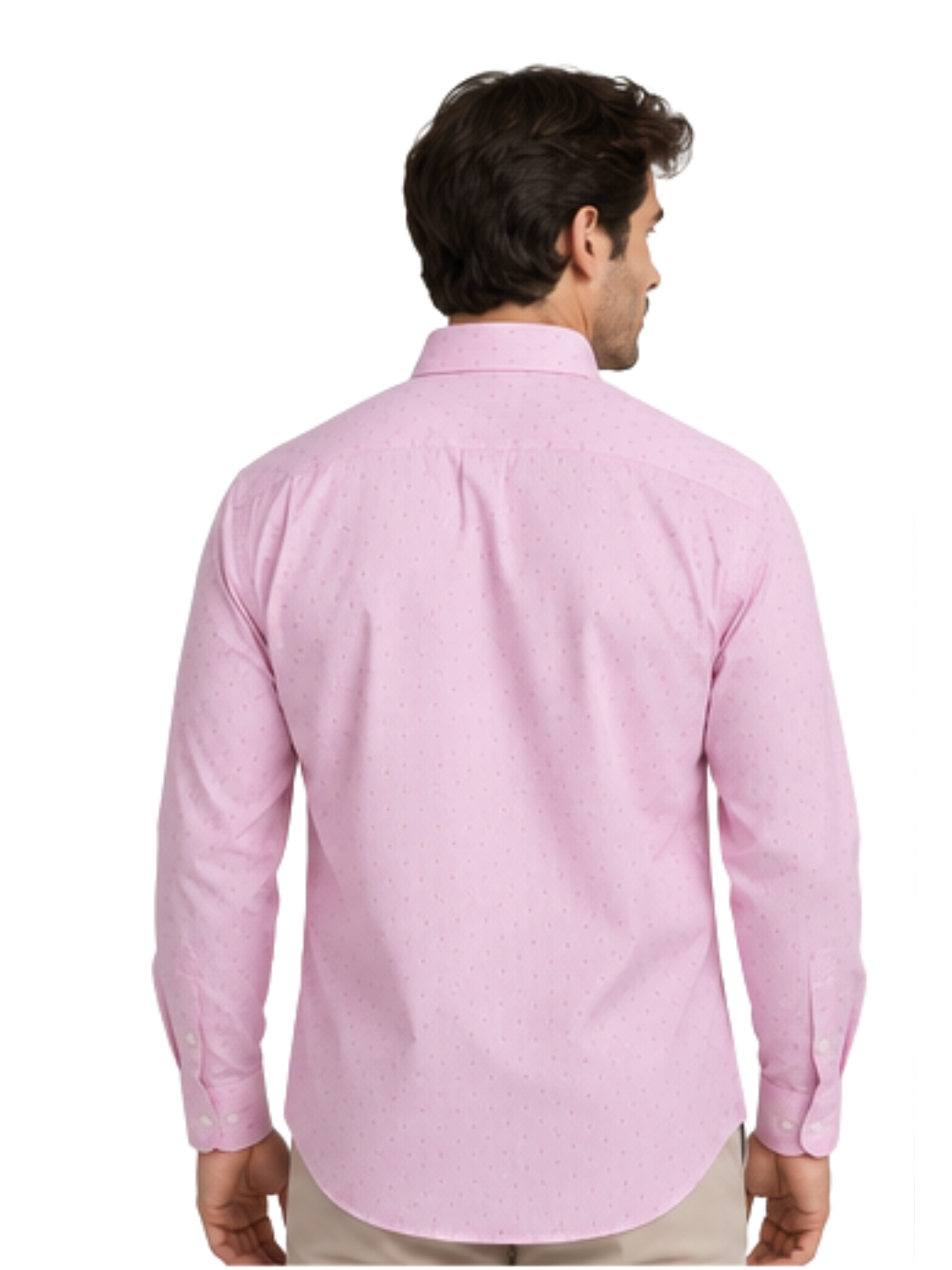 Camisa Hombre Alfaro Sport Rosado Con Bolsillo