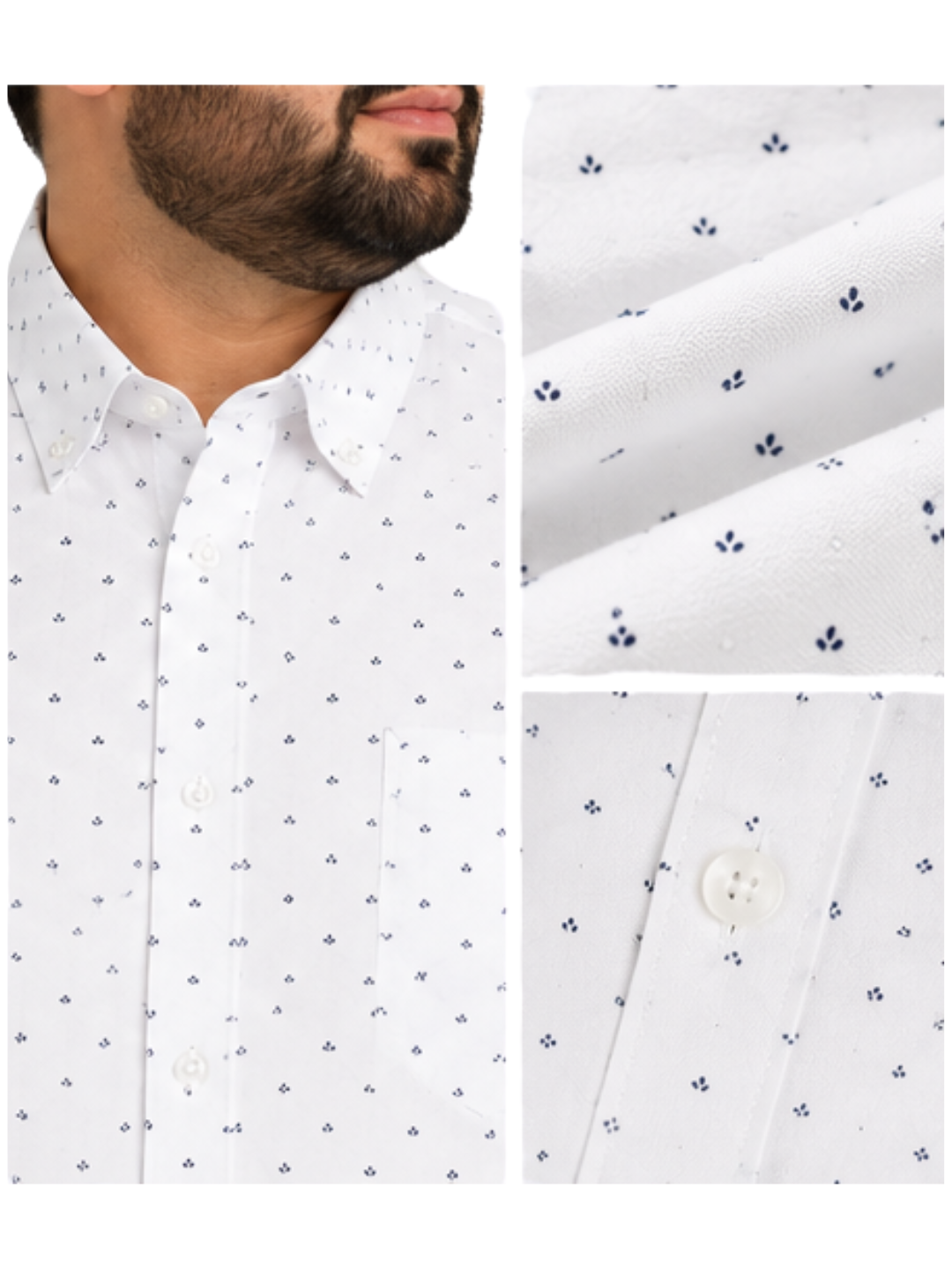 Camisa Hombre Greco Sport Blanco Con bolsillo