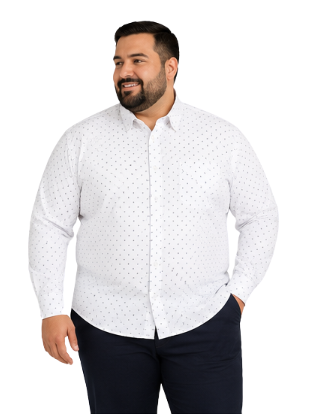 Camisa Hombre Greco Sport Blanco Con bolsillo