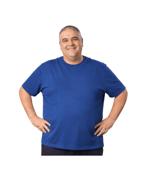 Polera Hombre 100% Algodón Azul - Sensez