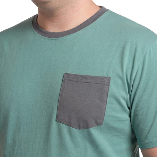 Pijama Hombre Relax Bicolor Turquesa