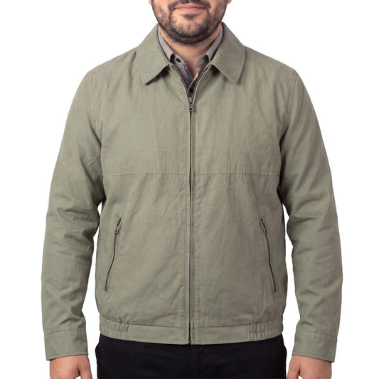 Chaqueta Hombre Microfibra Oliva Claro