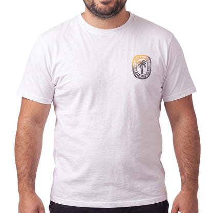 Polera Hombre Diseño Logo Blanco