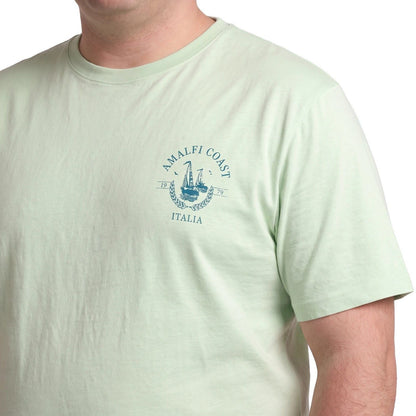 Polera Hombre Diseño Logo Verde Agua