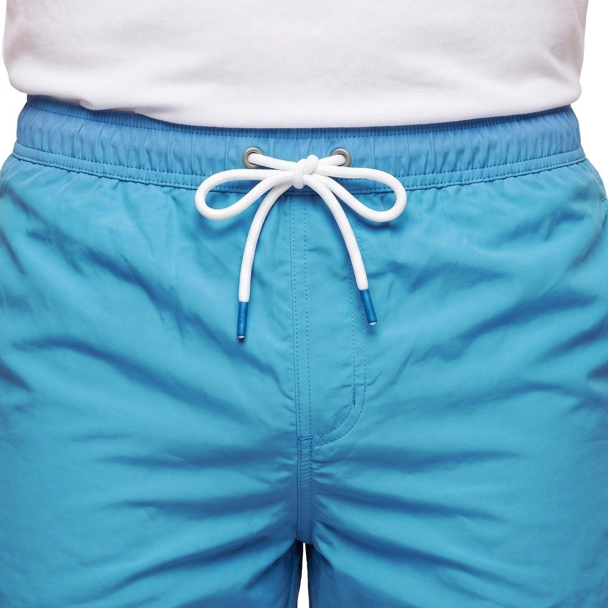 Traje de Baño Hombre Liso Celeste Medio KT