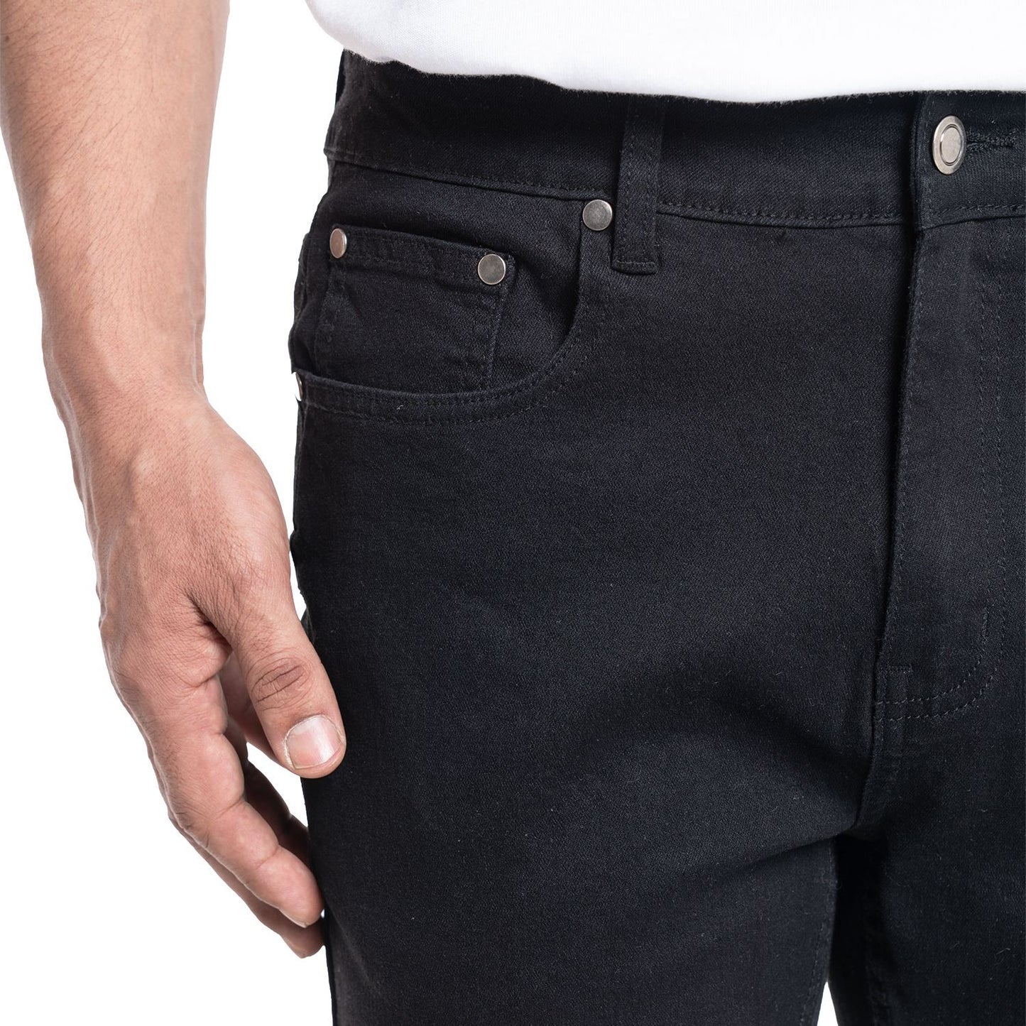 Pantalón Hombre Jeans Negro Spandex Slim Fit KT - Sensez