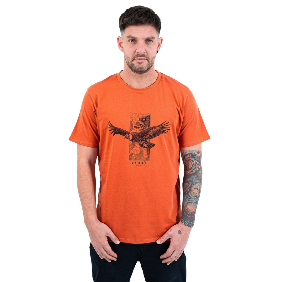 Polera Hombre Manga Corta Lifestyle Terracota