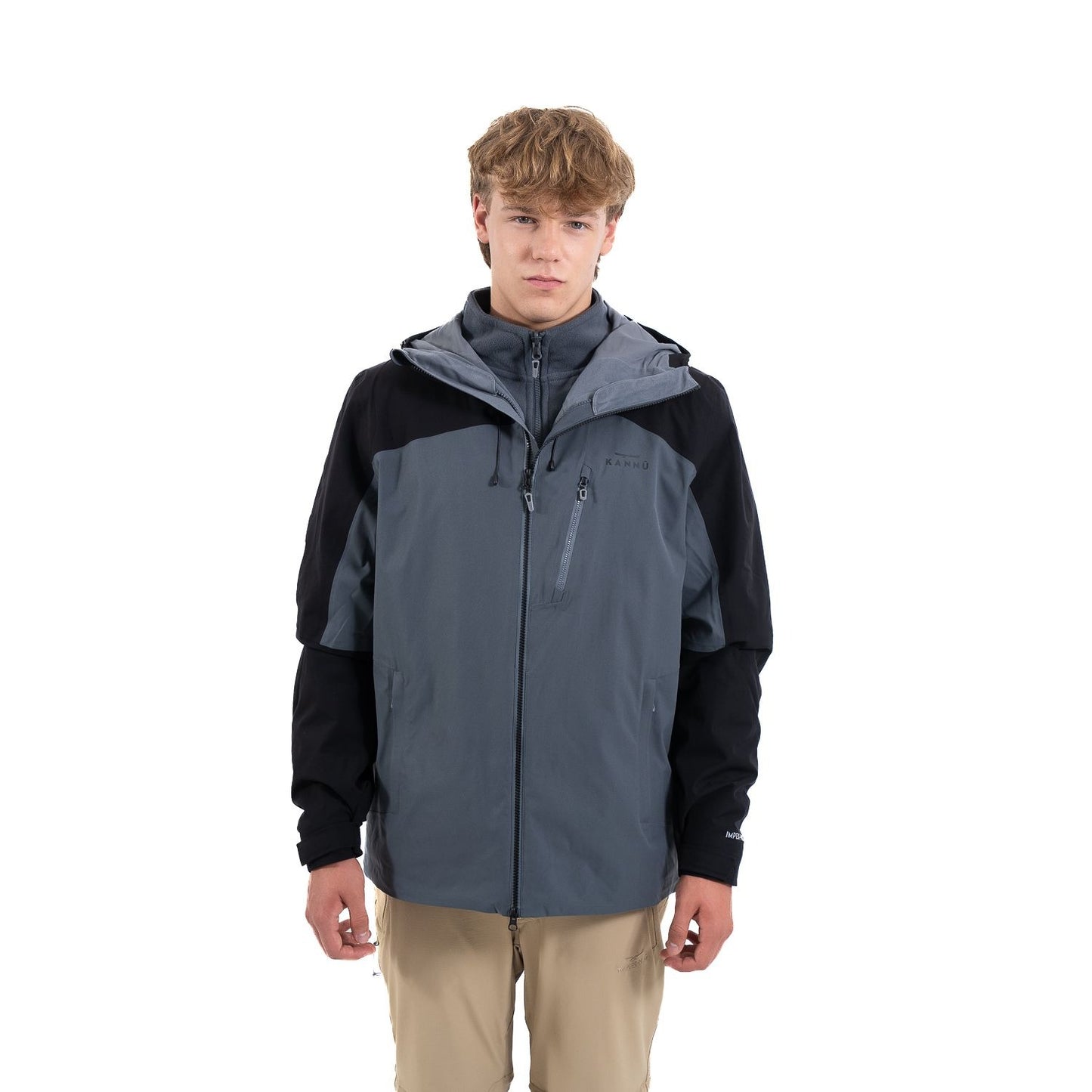 Parka Hombre Impermeable 3 en 1 Baker Negra