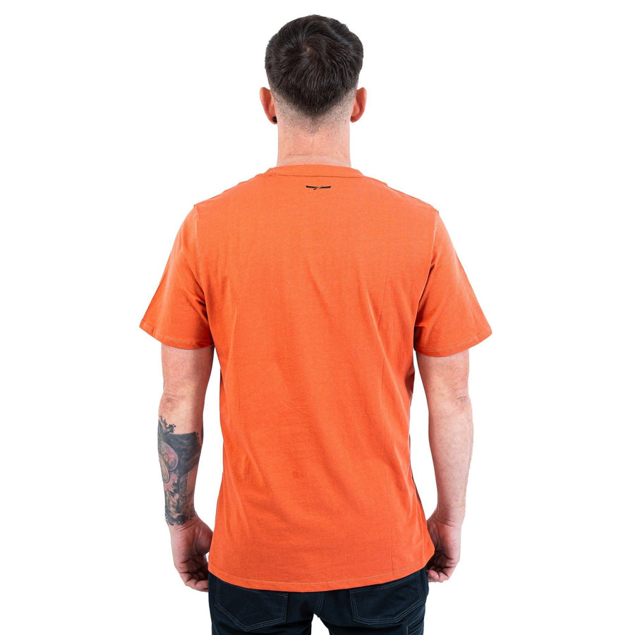 Polera Hombre Manga Corta Lifestyle Terracota