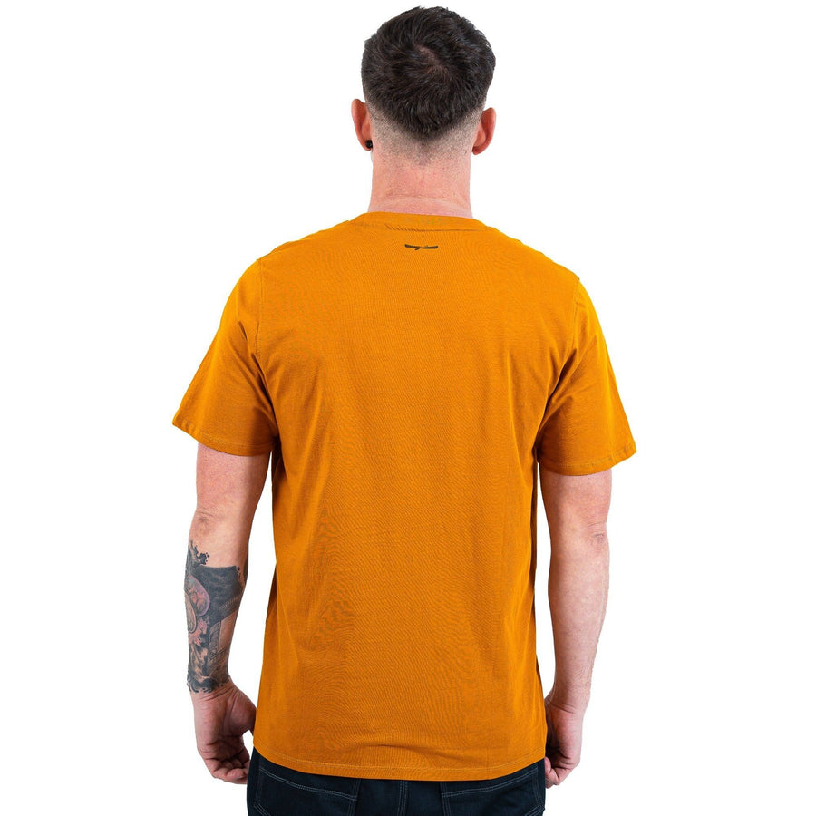 Polera Hombre Manga Corta Lifestyle Naranjo