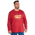 Polera Hombre Manga Larga Jersey Tokio Azul con Diseño