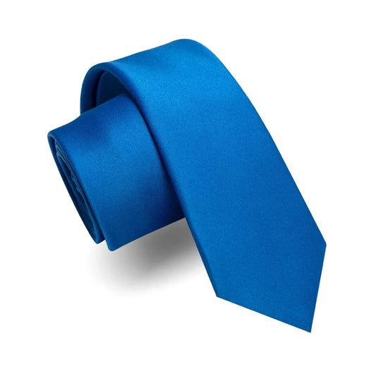 Corbata Hombre Lisa Azul Rey - Sensez