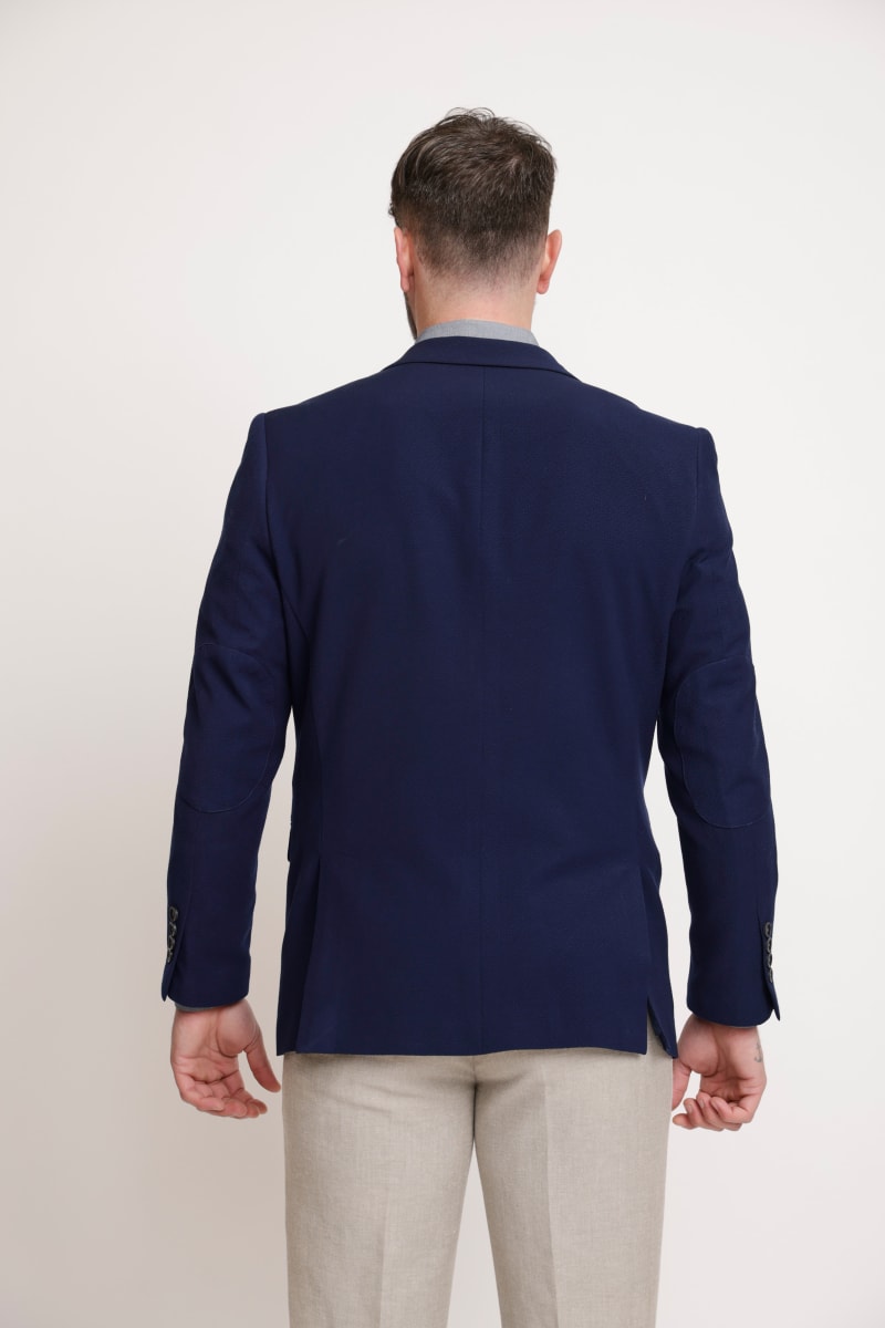 Blazer Hombre Colche Azul Marino