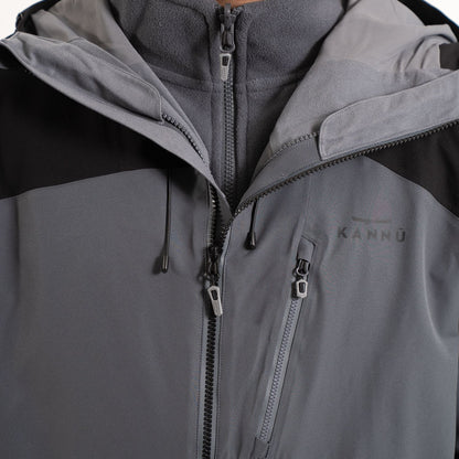 Parka Hombre Impermeable 3 en 1 Baker Negra - Sensez