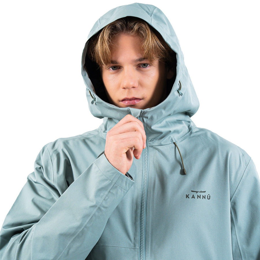 Parka Hombre Liviana Impermeable Aysén 10K Gris Verdoso