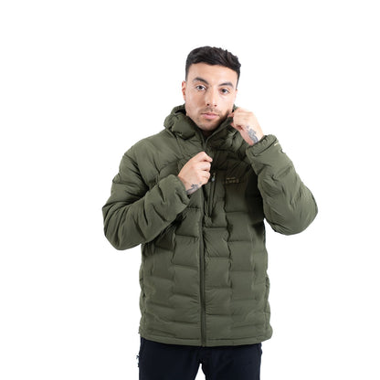 Parka Hombre Térmica Verde Musgo Caiquen - Sensez