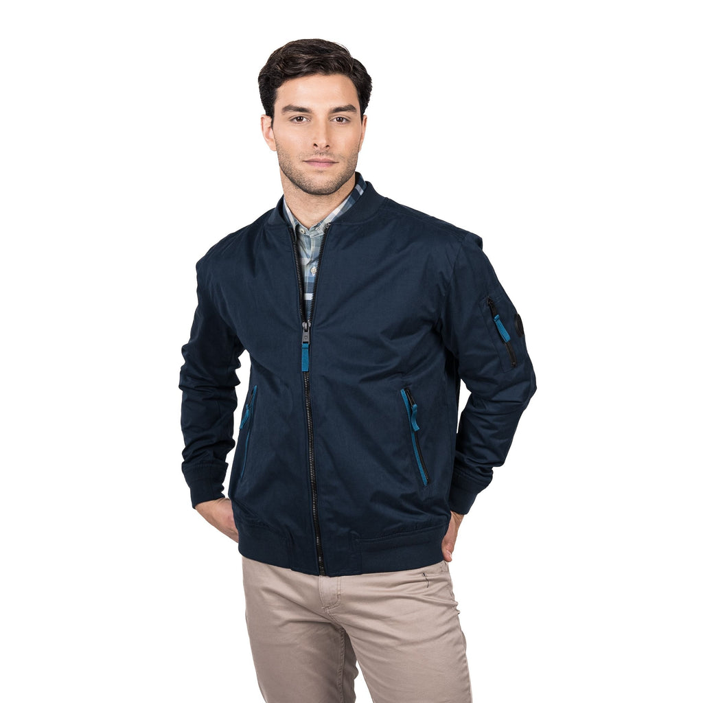 Chaqueta Hombre Bomber Azul Marino