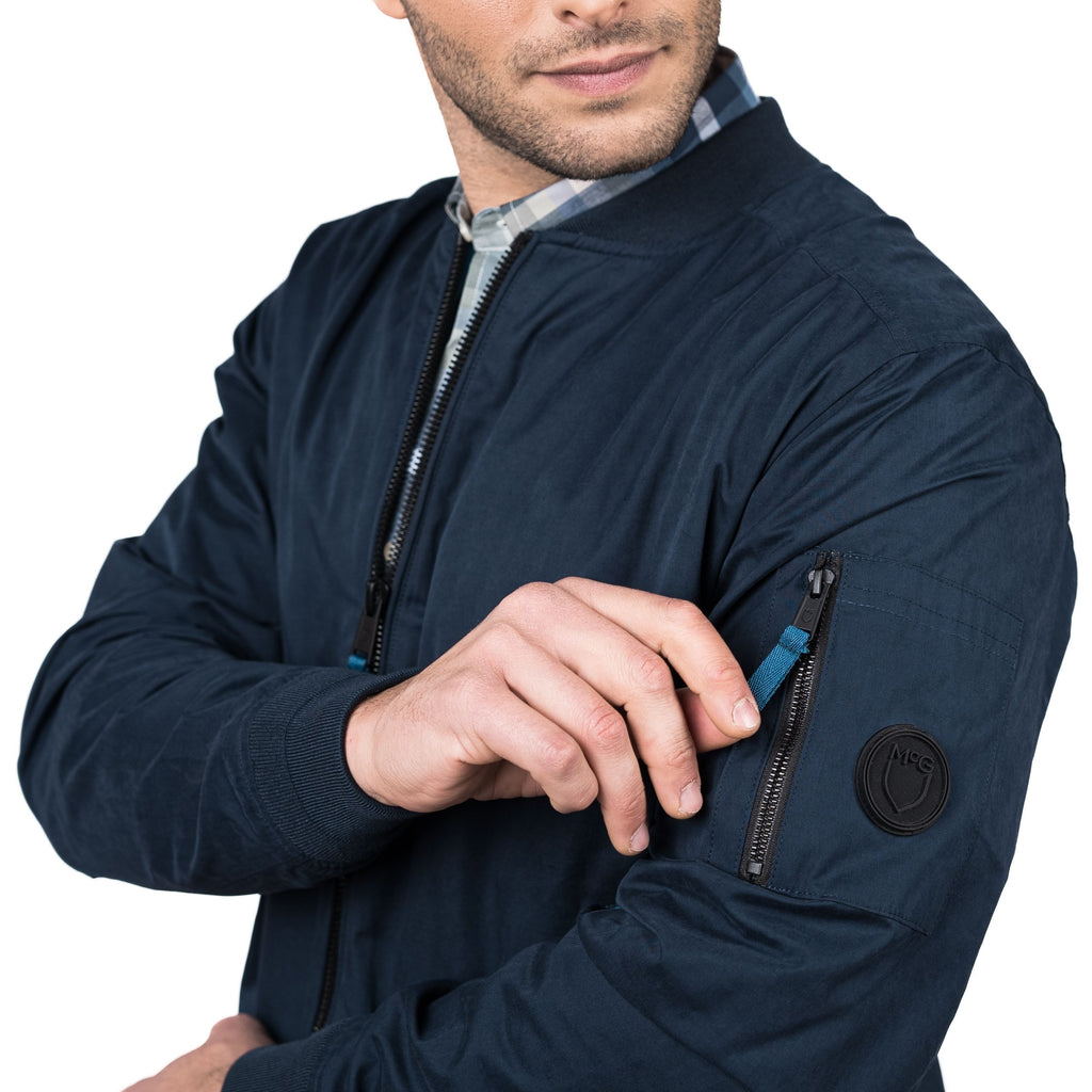 Chaqueta Hombre Bomber Azul Marino