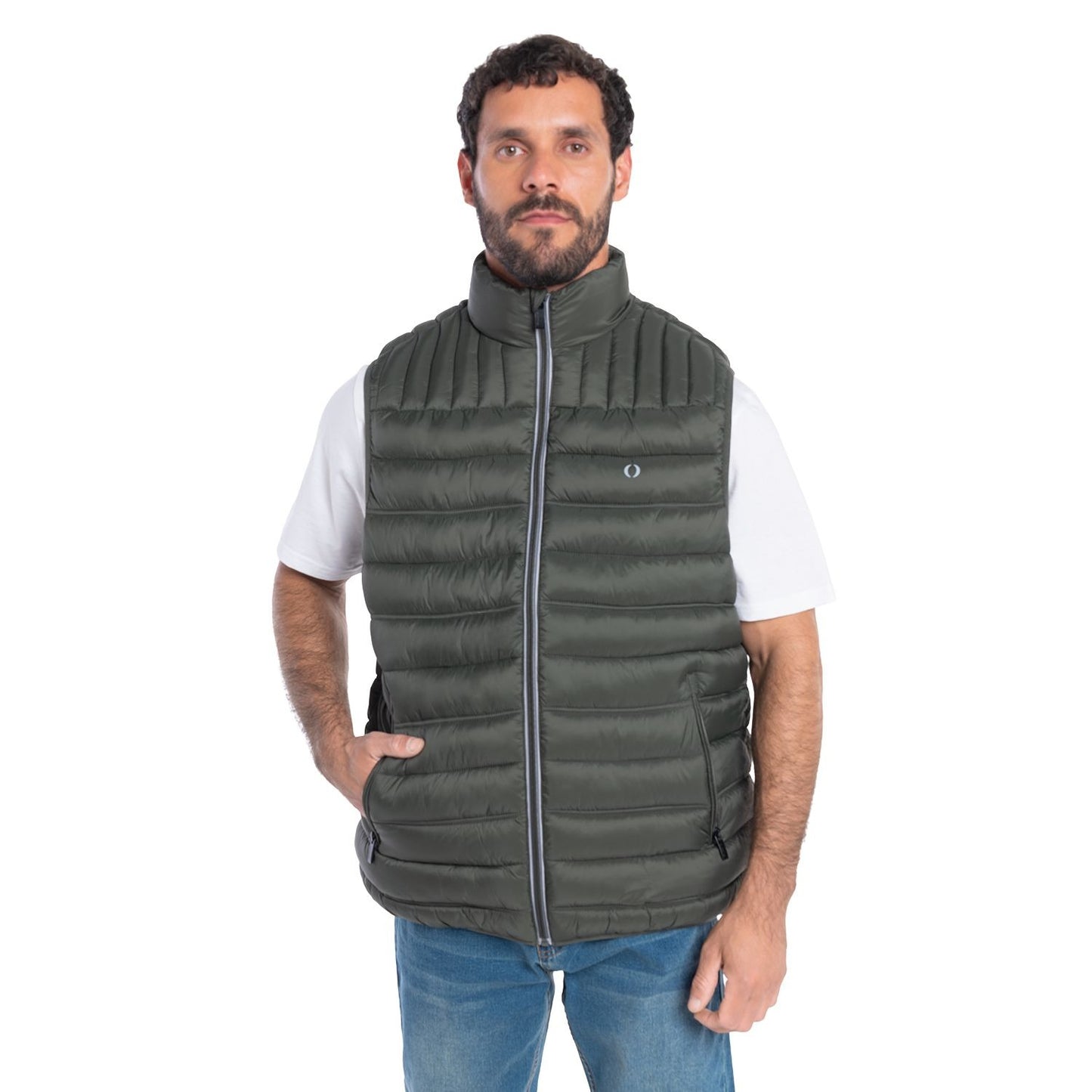 Parka Hombre Acolchada Sin Mangas Navarra Verde PT