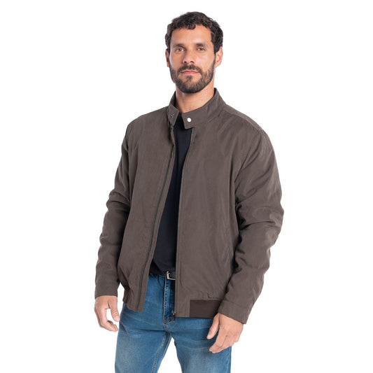 Chaqueta Hombre Microfibra Acolchada Corte Clásico