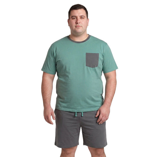 Pijama Hombre Relax Bicolor Turquesa