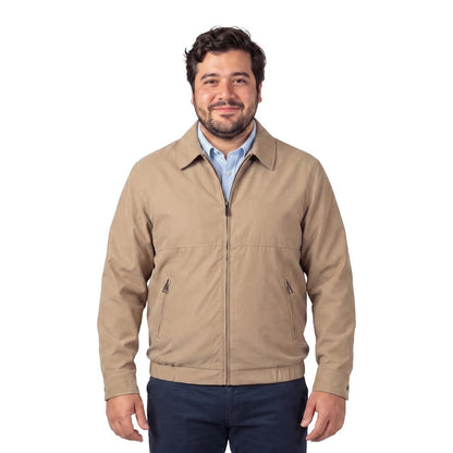 Chaqueta Hombre Microfibra Beige
