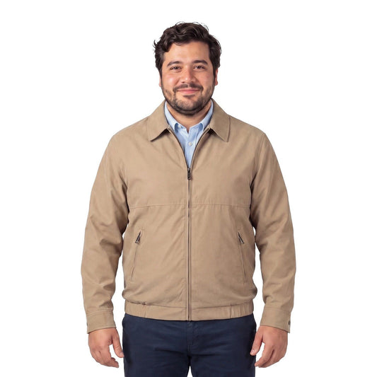 Chaqueta Hombre Microfibra Beige