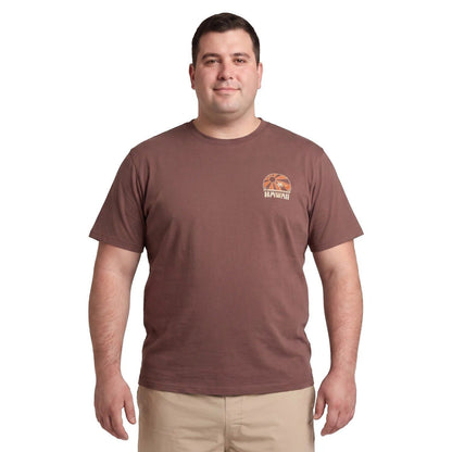 Polera Hombre Diseño Espalda Rosado Claro