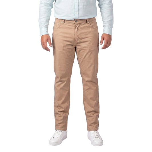 Pantalón Hombre 5 bolsillos Spandex Regular Fit Beige