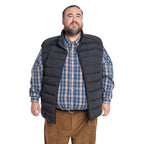 Parka Hombre Sin Mangas Acolchada con Gorro Negro