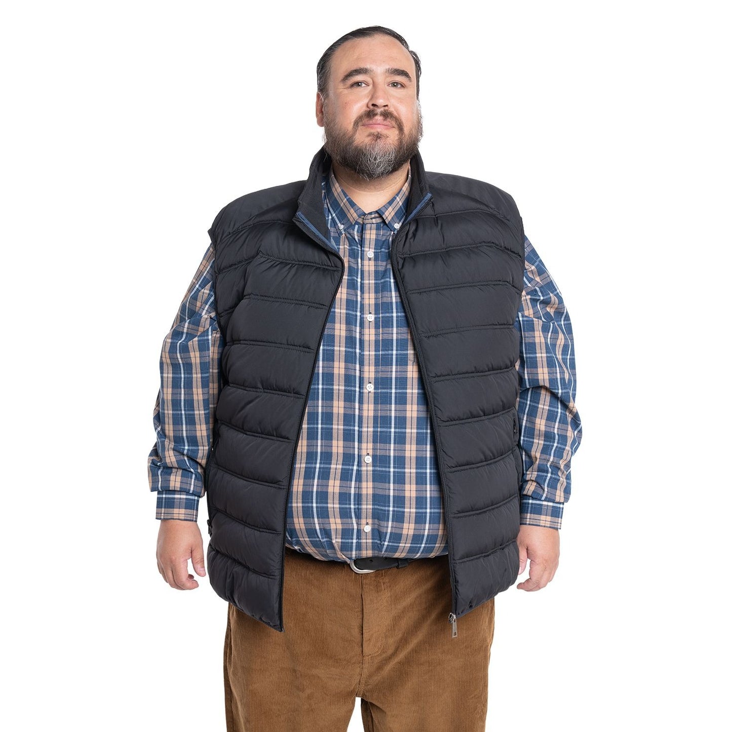 Parka Hombre Sin Mangas Acolchada Negro - Sensez