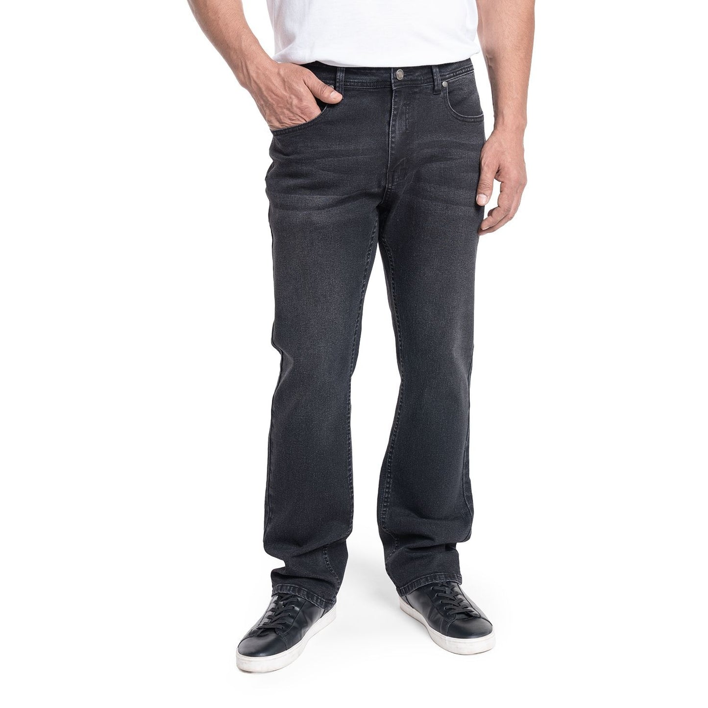 Pantalón Hombre Jeans Negro Spandex Regular Fit KT - Sensez