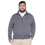 Sweater Hombre Cierre Completo Gris Oscuro