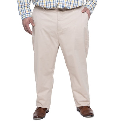 Pantalon Hombre Gabardina Slim Fit Beige Claro - Sensez