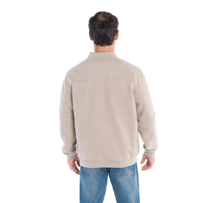 Chaqueta Bomber Hombre Look Lana Acolchada
