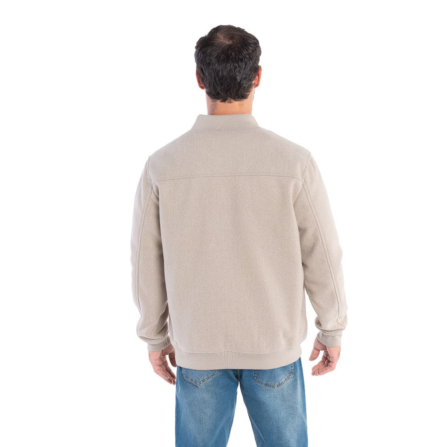 Chaqueta Bomber Hombre Look Lana Acolchada