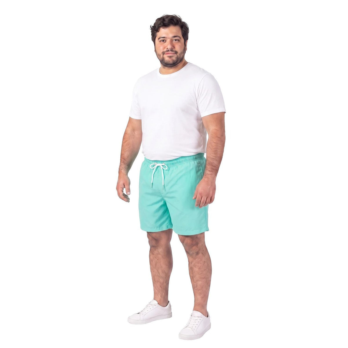 Traje de Baño Hombre Liso Verde Agua KT