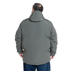 Chaqueta Hombre Larga Verde Olivo Gorro Ajustable