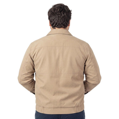 Chaqueta Hombre Microfibra Beige