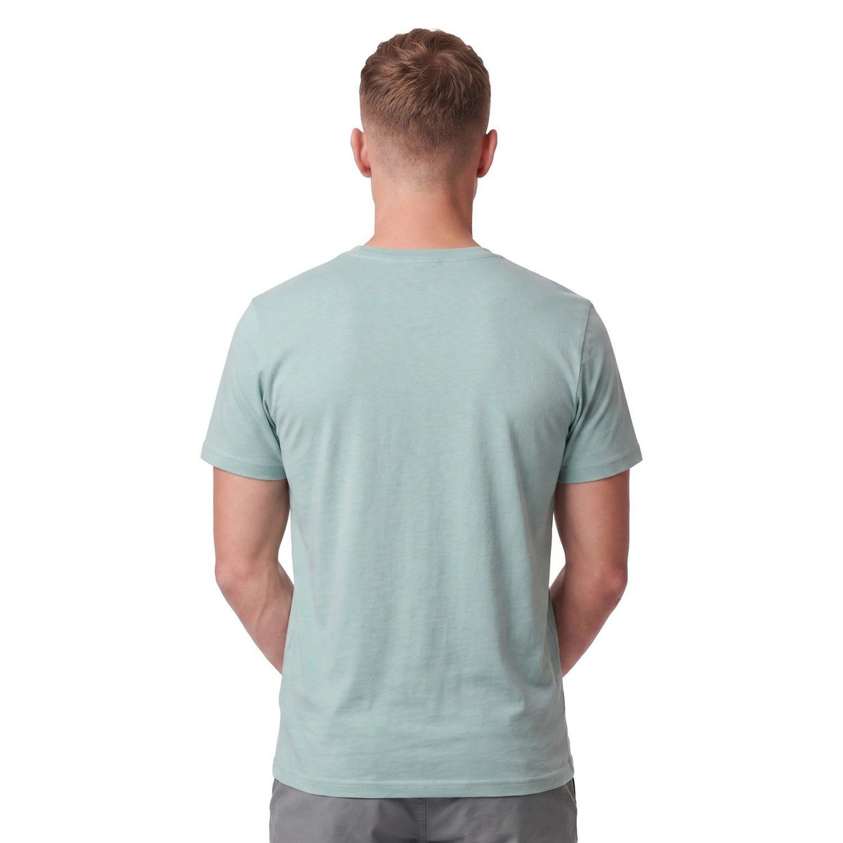 Polera Hombre Diseño Frontal Turquesa