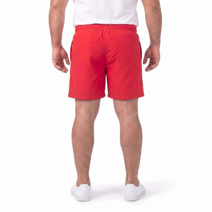 Traje de Baño Hombre Liso Rojo
