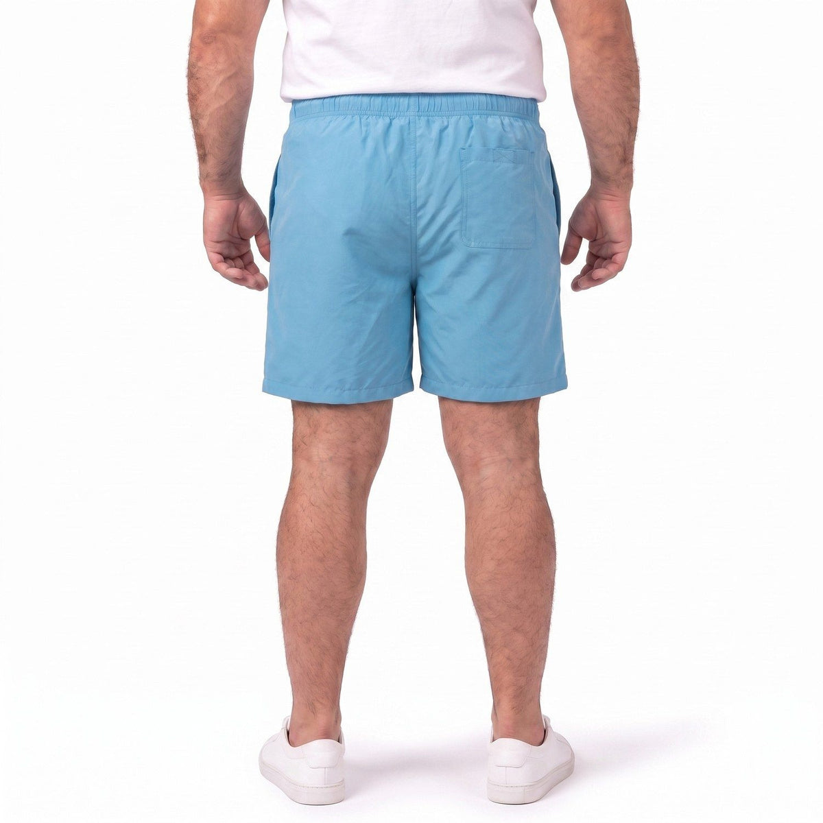Traje de Baño Hombre Liso Celeste Medio KT
