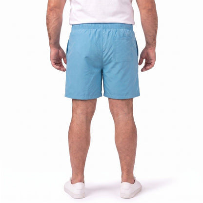 Traje de Baño Hombre Liso Celeste Medio KT