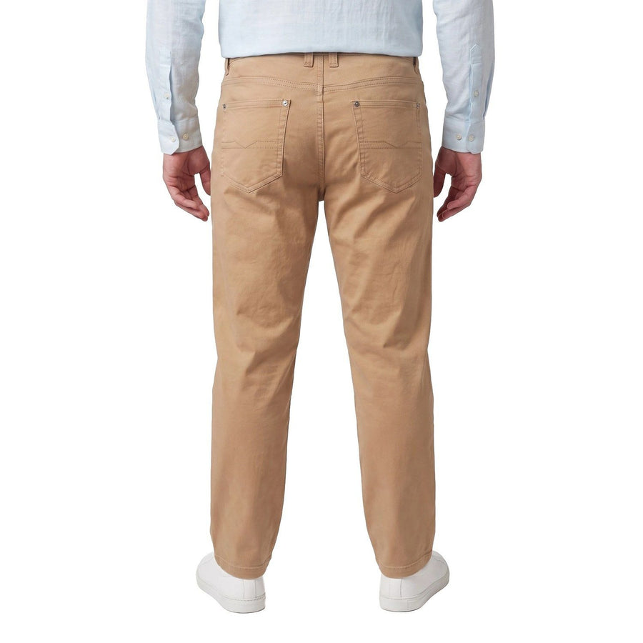 Pantalón Hombre 5 bolsillos Spandex Regular Fit Beige