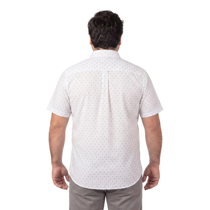 Camisa Hombre Manga Corta Blanca con Diseño KT